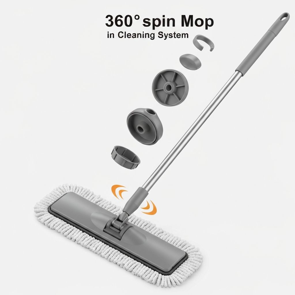 Mop de Limpeza Giratório 360° - AdvancedClean + Brinde Grátis - Imagem 1