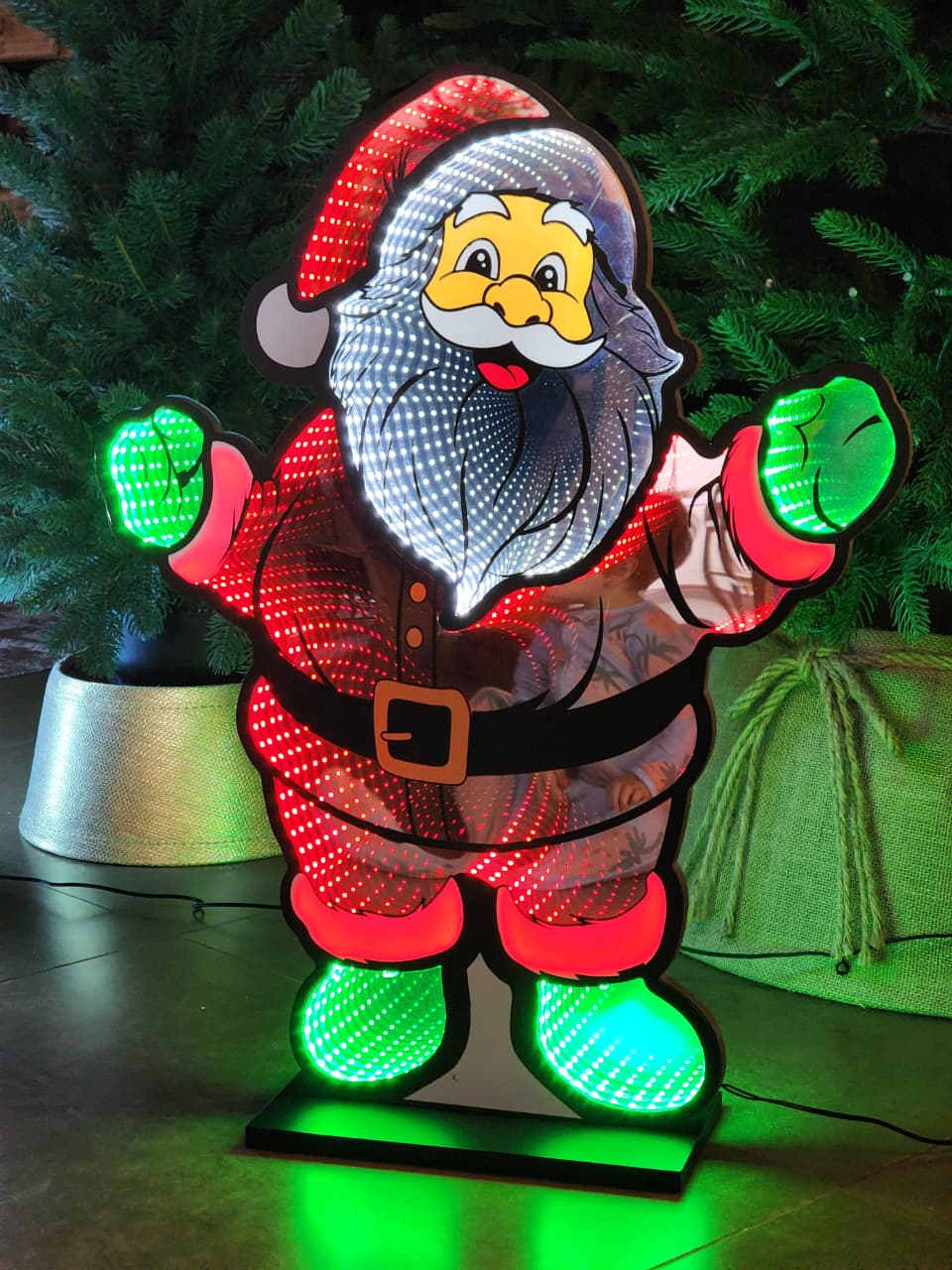 Placa Luz Infinita Papai Noel